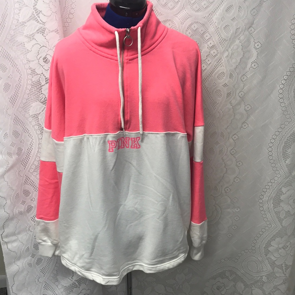 PINK 3/4 Zip Sweatshirt